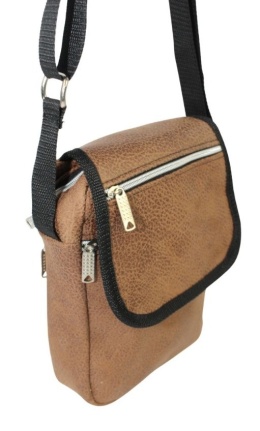 Skórzana Torba Męska Skóra Naturalna Antoszczyk (PL) DeLuxe Z Klapką BRĄZOWA 26 x 20 x 5 [cm]