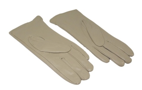 Skórzane Ocieplane Rękawiczki Damskie PolskaGalanteria.pl Ze Skóry Naturalnej CAPPUCINO o Rozmiar 7