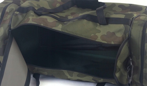 Torba Podróżna Średnia CONVEY (PL) CZARNO CIEMNO ZIELONA 62 x 24 x 24 [cm]