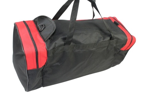 Torba Podróżna Średnia CONVEY (PL) CZARNO-CZERWONA 62 x 24 x 24 [cm]