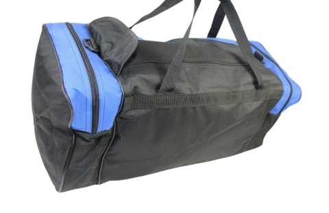 Torba Podróżna Średnia CONVEY (PL) CZARNO NIEBIESKA 62 x 24 x 24 [cm]