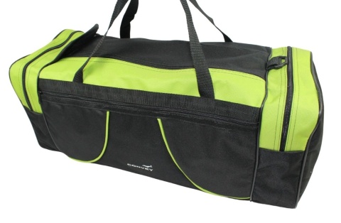 Torba Podróżna Średnia CONVEY (PL) CZARNO ZIELONA 62 x 24 x 24 [cm]