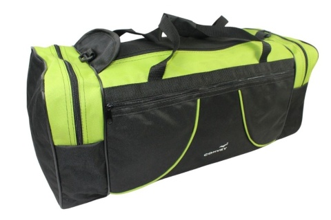 Torba Podróżna Średnia CONVEY (PL) CZARNO ZIELONA 62 x 24 x 24 [cm]