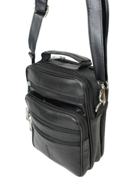 Torba męska skórzana CONVEY (PL) 8697 Pionowa Czarna 23 x 17 x 8 [cm]