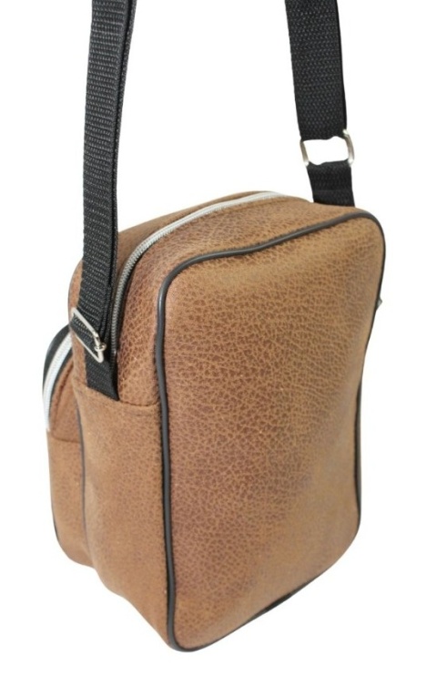 Torba/Saszetka Średnia Na Ramię WACEK MAŁY Antoszczyk (PL) Pionowa DeLuxe BRĄZOWA 22 x 15,5 x 10 [cm]