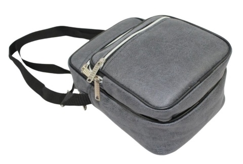 Torba/Saszetka Średnia Na Ramię WACEK MAŁY Antoszczyk (PL) Pionowa DeLuxe POPIELATA 22 x 15,5 x 10 [cm]