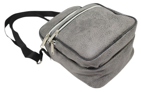Torba/Saszetka Średnia Na Ramię WACEK MAŁY Antoszczyk (PL) Pionowa DeLuxe POPIELATA 22 x 15,5 x 10 [cm]