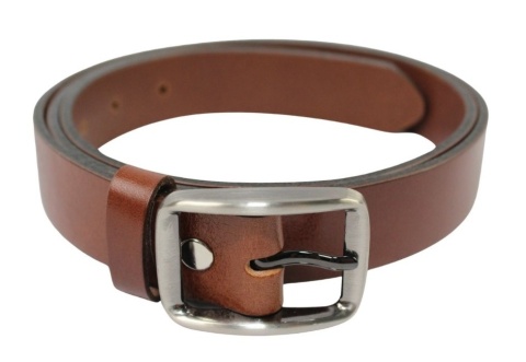 Pasek Damski Skórzany PAS-MAX (PL) Skóra Licowa EXTRA Gładki 30 mm JASNY BRĄZ k.40