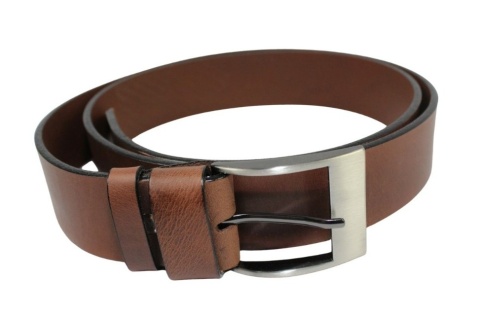 Pasek Męski Skórzany BETLEWSKI (PL) Skóra Naturalna Licowa EXTRA Gładki 40 mm JASNY BRĄZOWY