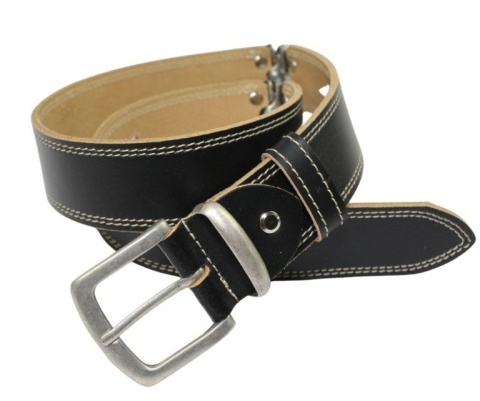 Pasek Skórzany HADA (PL) Skóra Licowa EXTRA VINTAGE MISSISSIPI BLUES 40 mm CZARNY