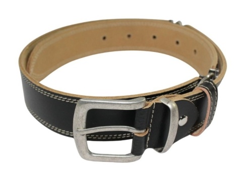 Pasek Skórzany HADA (PL) Skóra Licowa EXTRA VINTAGE MISSISSIPI BLUES 40 mm CZARNY