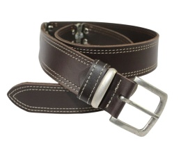 Pasek Skórzany HADA (PL) Skóra Licowa EXTRA VINTAGE MISSISSIPI BLUES 40 mm CZEKOLADOWY 