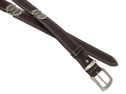 Pasek Skórzany HADA (PL) Skóra Licowa EXTRA VINTAGE MISSISSIPI BLUES 40 mm CZEKOLADOWY 