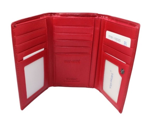 Portfel Damski Skórzany VERMARI 57501 Skóra Naturalna 15 cm Suwak Na Zewnątrz 15,5 x 9 x 3 [cm]