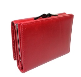 Portfel Damski Skórzany VERMARI Klamra Skóra Naturalna Z Klapką 47009 10 x 3 x 12,5 [cm]