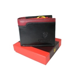 Portfel Męski Skórzany HARVEY MILLER 2807-992 Skóra Licowa Mały Poziomy Bez Zapięcia 11 x 8,5 x 2  [cm]