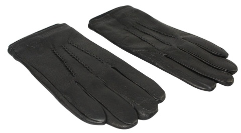 Rękawiczki Męskie PolskaGalanteria Ocieplane Z Ciemnym Ściągaczem Ze Skóry Renifera Rozmiar 12 CZARNE