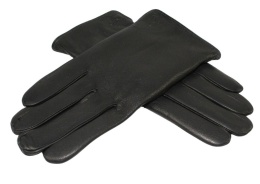 Rękawiczki Męskie PolskaGalanteria Ocieplane Ze Skóry Renifera Rozmiar 11 1/2 GŁADKIE CZARNE