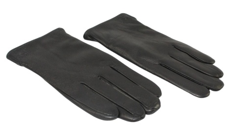 Rękawiczki Męskie PolskaGalanteria Ocieplane Ze Skóry Renifera Rozmiar 11 GŁADKIE CZARNE