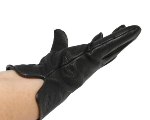 Rękawiczki Męskie PolskaGalanteria Ocieplane Ze Skóry Renifera Rozmiar 11 GŁADKIE CZARNE