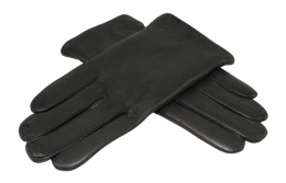 Rękawiczki Męskie PolskaGalanteria Ocieplane Ze Skóry Renifera Rozmiar 12 GŁADKIE CZARNE