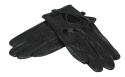 Rękawiczki Skórzane Samochodowe Z wycięciami PolskaGalanteria Ze Skóry Cielęcej Rozmiar 11 1/2 CZARNE