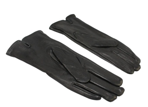 Skórzane Ocieplane Rękawiczki Damskie PolskaGalanteria.pl Ze Skóry Naturalnej Renifera Z Górnym Ściągaczem CZARNE Rozmiar 7