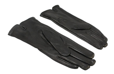 Skórzane Ocieplane Rękawiczki Damskie PolskaGalanteria.pl Ze Skóry Naturalnej Renifera Z Górnym Ściągaczem CZARNE Rozmiar 8 1/2