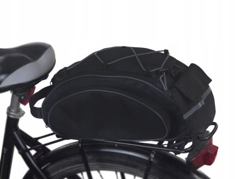 Solidna Torba Na Bagażnik Rowerowy Sakwa Wododporna Z Funkcją Plecaka CONVEY 40 x 24 x 16 [cm]