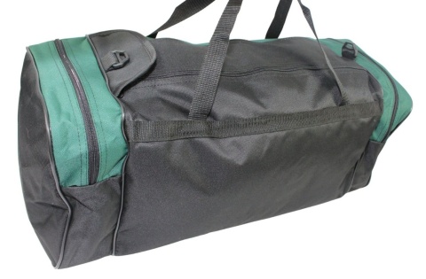Torba Podróżna Średnia CONVEY (PL) CZARNO CIEMNO ZIELONA 62 x 24 x 24 [cm]