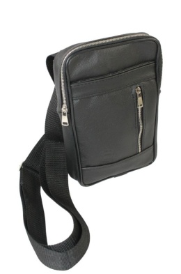 Torba męska skórzana GRETOS MAROUS  (PL) Pionowa CZARNY 25 x 16 x 4 [cm]