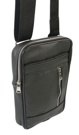 Torba męska skórzana GRETOS MAROUS  (PL) Pionowa CZARNY 25 x 16 x 4 [cm]