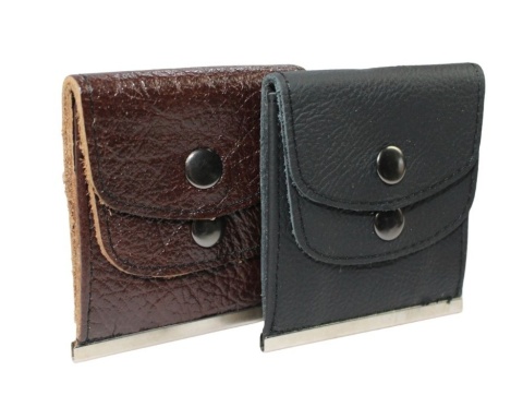 Banknotówka Mała MAGRE (PL) Skóra naturalna 8 x 9 [cm]