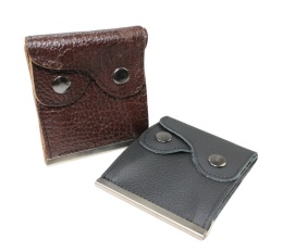 Banknotówka Mała Wzór III MAGRE (PL) Skóra Naturalna 8 x 9 [cm]