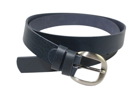 Pasek Damski Skórzany CEZ-MAR (PL) Skóra Licowa EXTRA 30 mm GRANATOWY