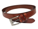 Pasek Skórzany Męski CezMar (PL) 30 mm "IMITACJA SZYCIA" BRĄZOWY Skóra Licowa