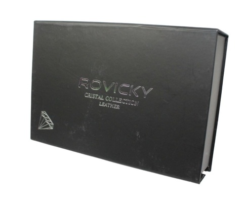 Portfel Damski Skórzany Rovicky (PL) Średni Klamra Z Klapką Wewnątrz Skóra Naturalna CPR 047 CZERWONY 18,5 x 11 x 3,5 [cm]