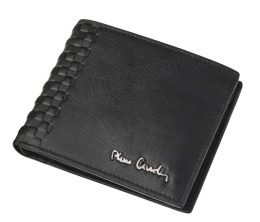Portfel Męski Skórzany PIERRE CARDIN Skóra Licowa Średni Poziomy Bez Zapięcia Z Ozdobnym Elementem 8824 11 x 9 x 2,5 [cm]