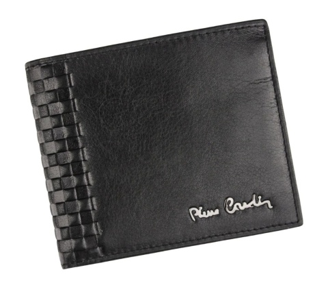 Portfel Męski Skórzany PIERRE CARDIN Skóra Licowa Średni Poziomy Bez Zapięcia Z Ozdobnym Elementem 8824 11 x 9 x 2,5 [cm]