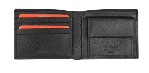 Portfel Męski Skórzany PIERRE CARDIN Skóra Licowa Średni Poziomy Bez Zapięcia Z Ozdobnym Elementem 8824 11 x 9 x 2,5 [cm]