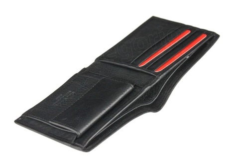 Portfel Męski Skórzany PIERRE CARDIN Skóra Licowa Średni Poziomy Bez Zapięcia Z Ozdobnym Elementem 8824 11 x 9 x 2,5 [cm]