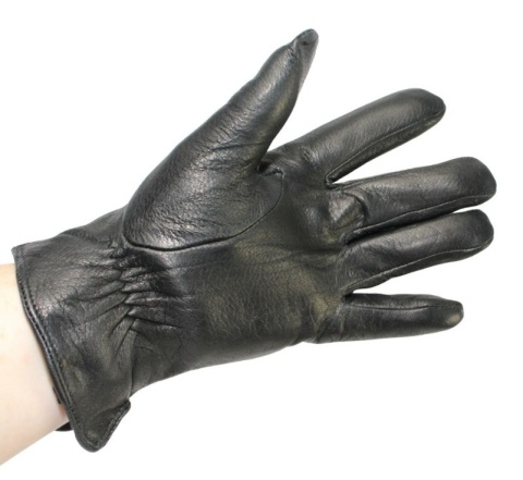 Rękawiczki Męskie PolskaGalanteria Ocieplane Ze Skóry Renifera Rozmiar 11 ELEGANCKIE PRZESZYCIE CZARNE