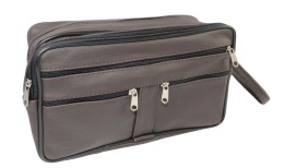 Saszetka Męska Skórzana Bardzo Duża GRETOS (PL) MAKO I Skóra Naturalna CZEKOLADOWY 27 x 16 x 10 [cm]