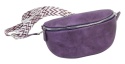 Saszetka Na Pas Biodrówka Nerka Średnia Jennifer Jones FIOLETOWA 3150 26 x 14 x 6 [cm] 