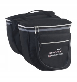 Saszetka Sakwa Rowerowa Podwójna Materiałowa Wododporna CONVEY (PL) 32cm x 26cm x 10cm