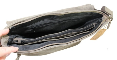 Skórzana Torba JENNIFER JONES Listonoszka Ze Skórzaną Klapką CZARNA 4526 37 x 29 x 14