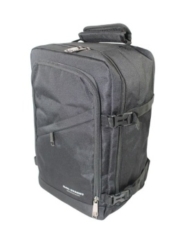 Solidny Plecak Bag Street ''DE LUXE'' Średni Plecak Rekreacyjny Rowerowy BS4107 CZARNY 40 x 26 x 19 [cm]