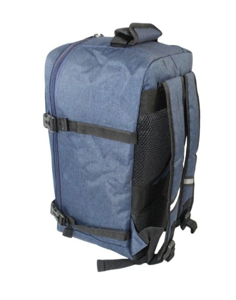 Solidny Plecak Bag Street ''DE LUXE'' Średni Plecak Rekreacyjny Rowerowy BS4107 CZARNY 40 x 26 x 19 [cm]