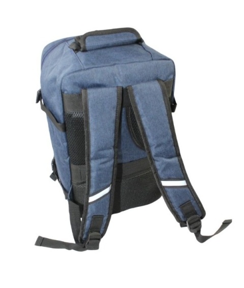 Solidny Plecak Bag Street ''DE LUXE'' Średni Plecak Rekreacyjny Rowerowy BS4107 CZARNY 40 x 26 x 19 [cm]