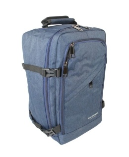 Solidny Plecak Bag Street ''DE LUXE'' Średni Plecak Rekreacyjny Rowerowy BS4107 GRANATOWY 40 x 26 x 19 [cm]